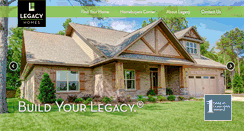 Desktop Screenshot of legacyhomesal.com