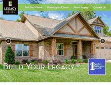 Tablet Screenshot of legacyhomesal.com